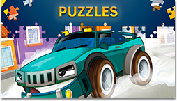 Cartoon Cars Puzzles For Kids